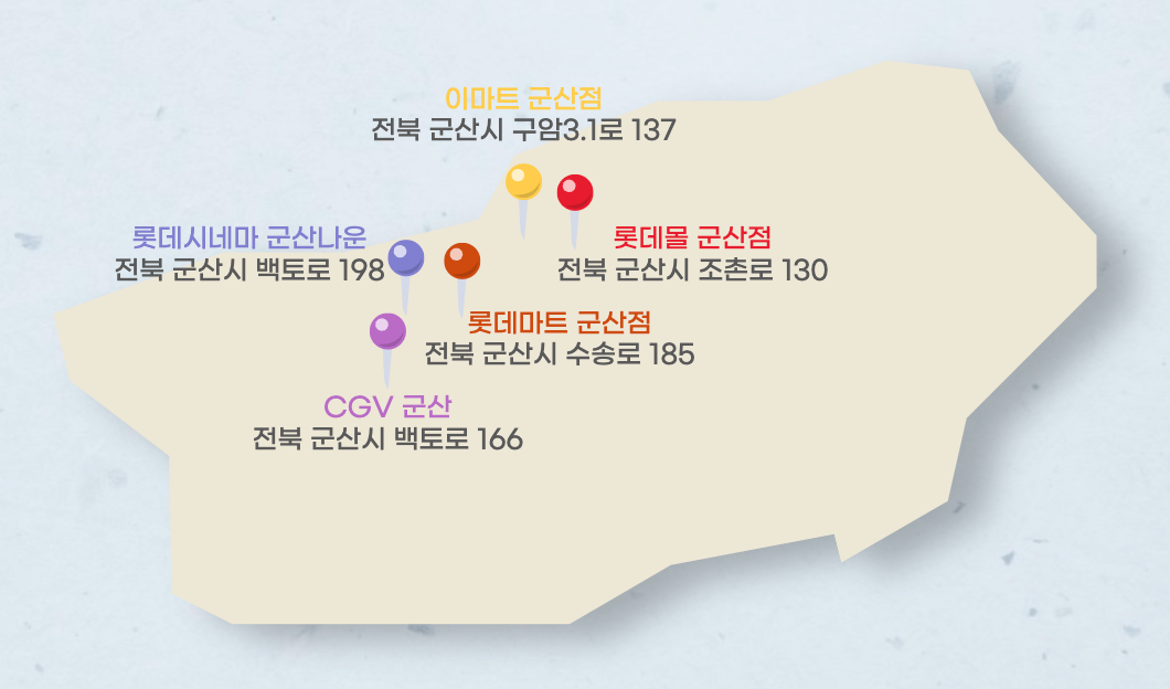 군산 주요 편의시설