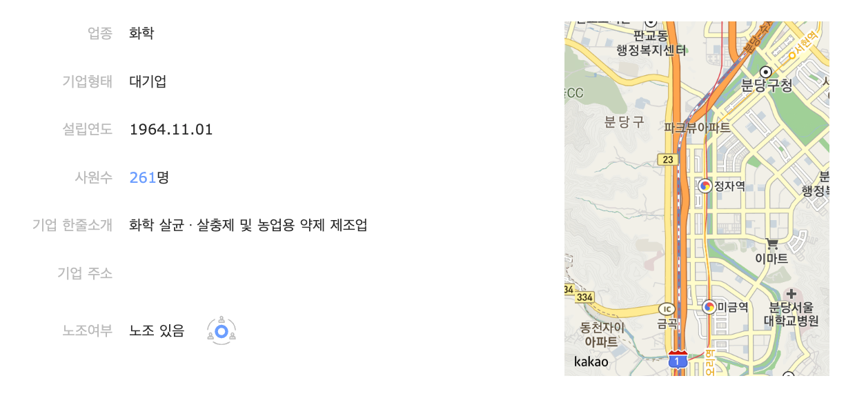 농협케미컬 기업정보, 고초대졸닷컴